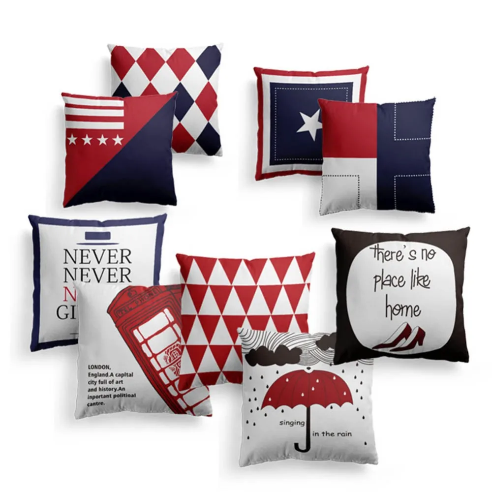 

Meijuner Cushion Cover Sample Cute Pattern Printed Throw pillowcase European Style Pillowcase For Hotel Coffee Home Decoration