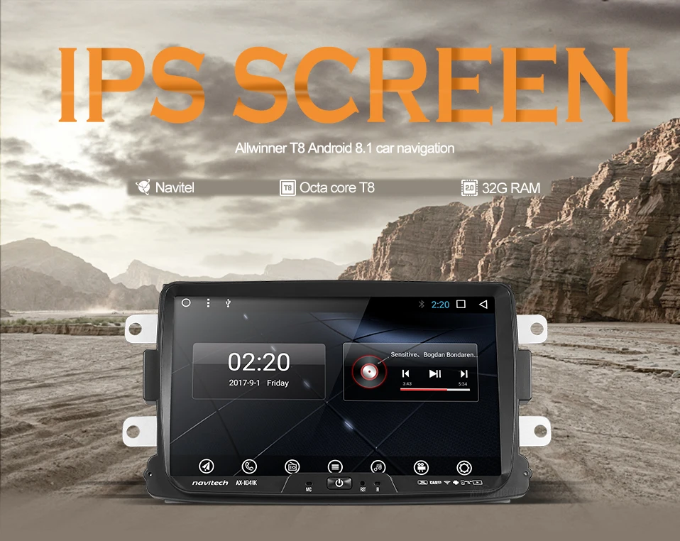 Excellent CDXY8071  2G+32G android car dvd for Rernult Duster Dacia car radio video audio player gps navigation car stereo player 0