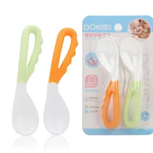 2 шт. детская соска для кормления ложка Твердые принадлежности изогнутая ложка детские столовые приборы