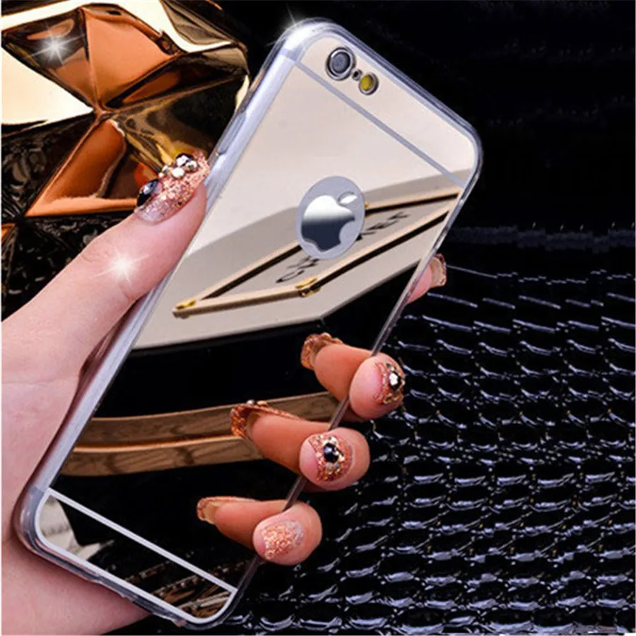 Лидер продаж! Зеркальный чехол для задней панели телефона с покрытием iPhone 5S 5 SE / 6