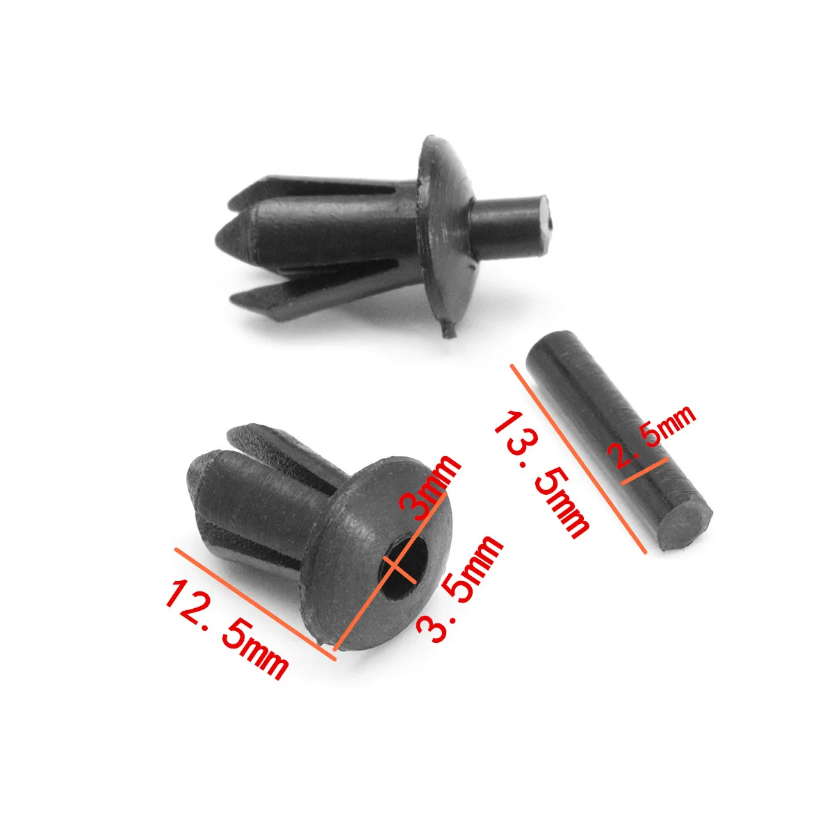 20x BMW 5mm Plastic Rivet Clips for Trims Lining /& Moudlings Wheel Arch Liner