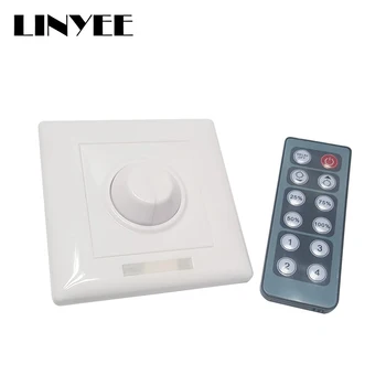 

1Pcs 2019 New LED Dimmer Wall Switch DC12-24V 8A Single Color IR 12Keys Remote Control For Single Color LED Strip Light