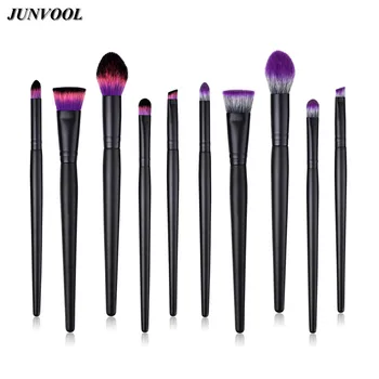 

5pcs Colorful Hair Makeup Brushes Set Wood Handle Powder Concealer Nose Eyebrow Flame Brush Flat Cosmetic Beauty Make Up Tools