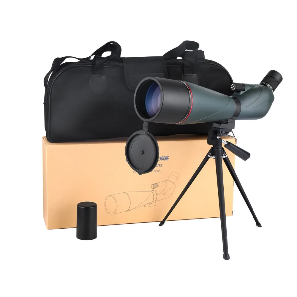 Eyeskey Spotting Scope Zoom 20-60X80 FMC Telescope Monocular BAK4 Spotting Scopes Waterproof Telescope & Tripod Optics W2558 outdoor hunting birdwatching spotting scope with portable tripod high powered zoom monocular telescope spotting scopes 12 36x50