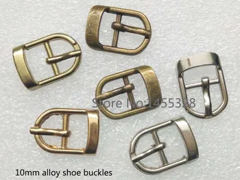 

60pcs multiple color alloy small metal 10mm shoe buckle watch buckle pin belt buckle bags buckle free shipping
