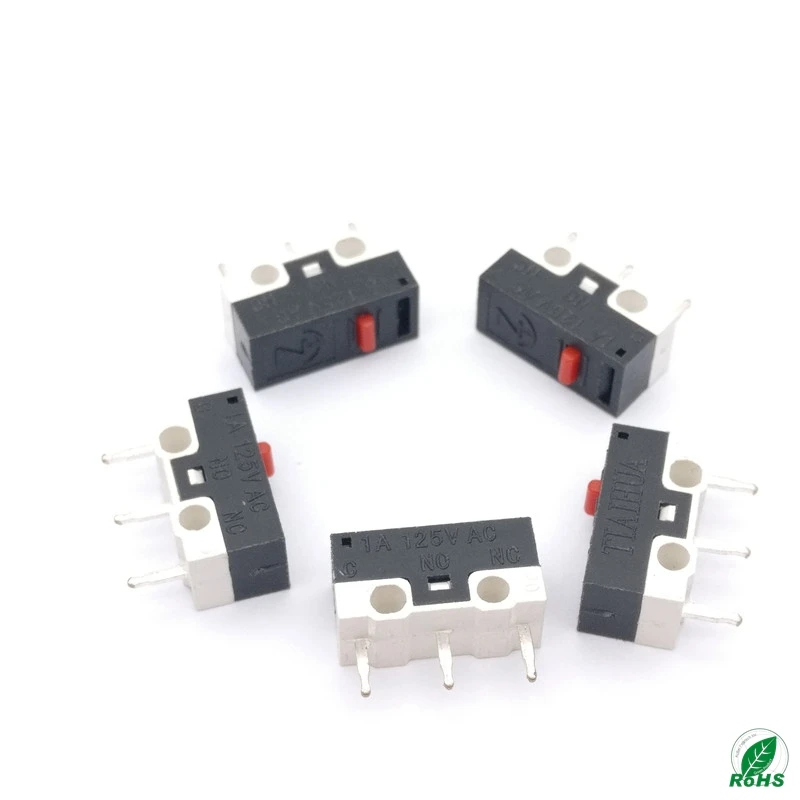 

100pcs 125VAC 1A Mouse Switch Mini Micro Switch 3Pins