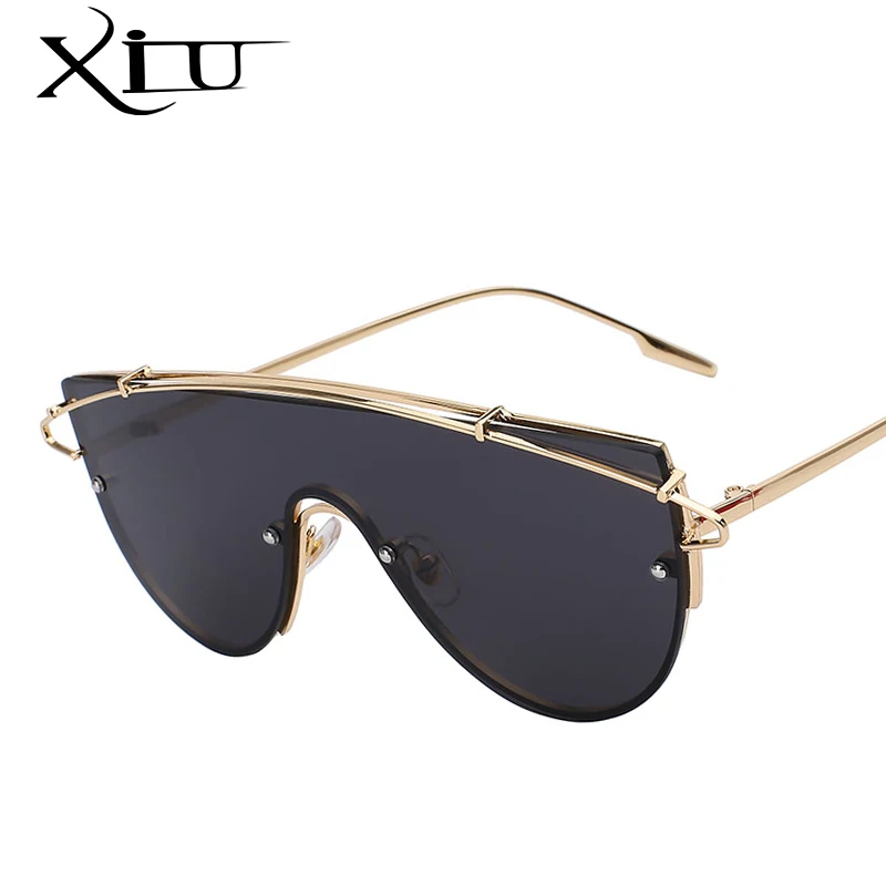 XIU крупные женские солнцезащитные очки Брендовые дизайнерские модные винтажные Ретро очки летний стиль женские солнцезащитные очки UV400