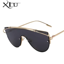 XIU крупные женские солнцезащитные очки Брендовые дизайнерские модные винтажные Ретро очки летний стиль женские солнцезащитные очки UV400