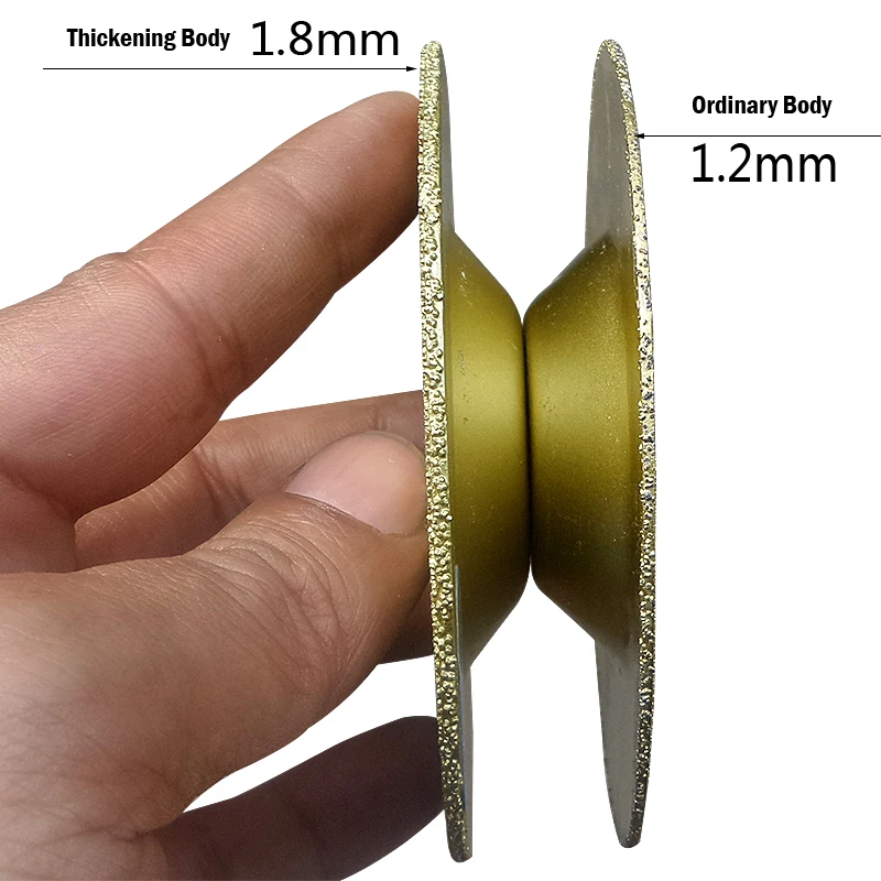 RIJILEI 110*16*1.8 Brazing Diamonds Grinding Disc Thickening Silicon Carbide Grinding Wheel Ceramic Grinding Disc MX38 5
