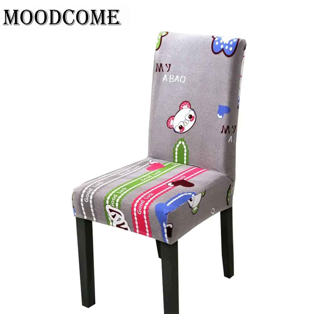 الطعام chaircovers تمتد دنة الساخن بيع الأسود والأبيض شريط مرونة غرفة الطعام كرسي يغطي