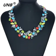 2016 diseño moda gargantilla collar corto populares pendiente grande cadena de clavícula collar de colores de la mujer delicado de la joyería del banquete