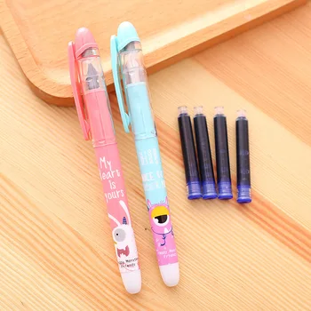 

Deli Candy Color Calligraphy Fountain Pen Blue Ink Sac Set Erasable Copy Pen Writing Set Stationery Store School Office Supplies