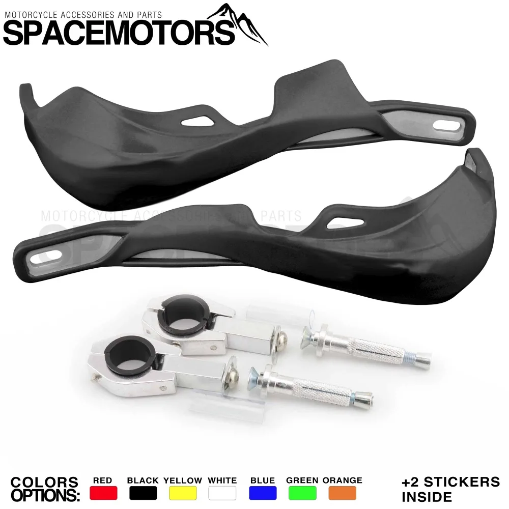 

Spacemotors Universal hand protectors with alloy insert for motorbike 7/8" 22mm 1-1/8 28mm handlebar KX KLX CR XR TTR DRZ EXC SX