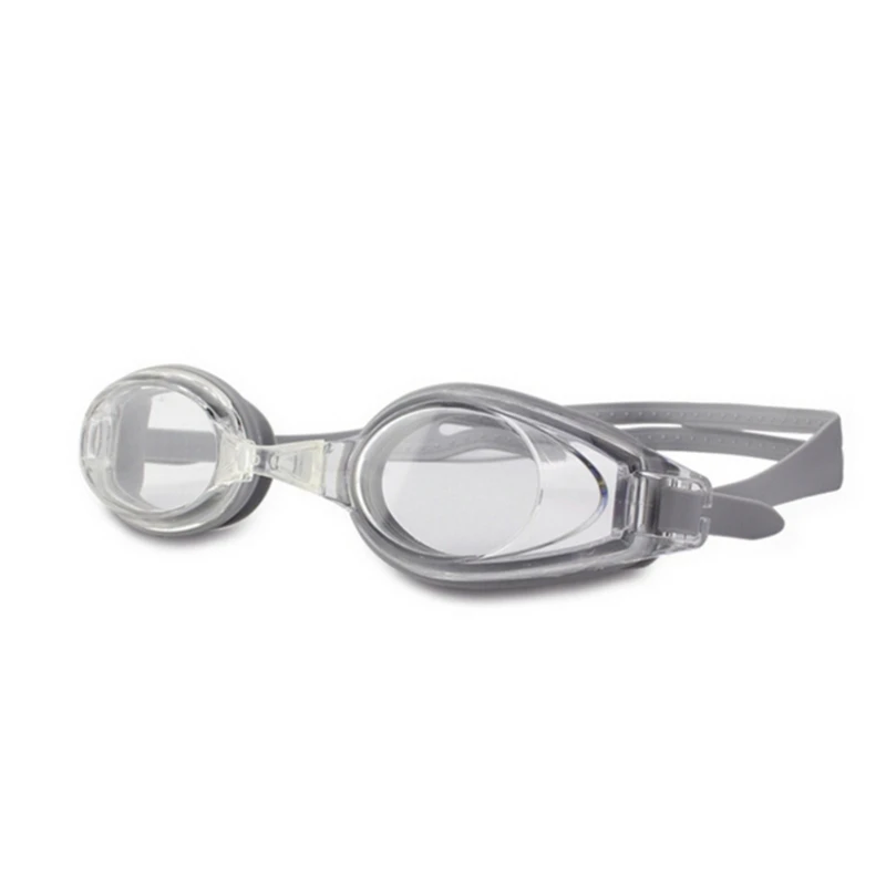 Плавательные очки для женщин и мужчин, высокое разрешение, водонепроницаемые противотуманные очки, очки для взрослых, очки с гальваническим покрытием, очки для плавания - Цвет: Светло-серый