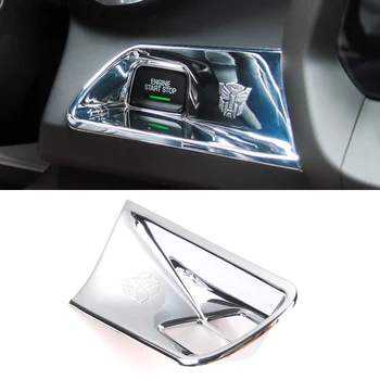 

Red/Bright ABS Plastic Interior Start Stop Engine Button Cover Trim For 2016 2017 Chevrolet Camaro