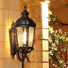 HAWBOIRRY LED Outdoor Waterproof Creative Courtyard Bar Wall Lamp Home Retro European Interior Stairwell Aisle Corridor Light european mediterranean tiffany retro pendant light hallway cozy creative lamp bar corridor