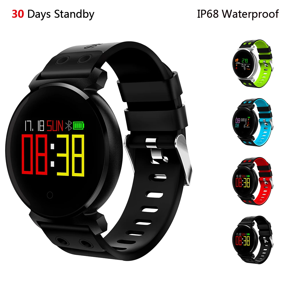 100% Brand New Smart Watch IP68 Waterproof Bluetooth SmartWatch Heart Rate Monitor Wristwatch Remote Camera for iPhone Android |