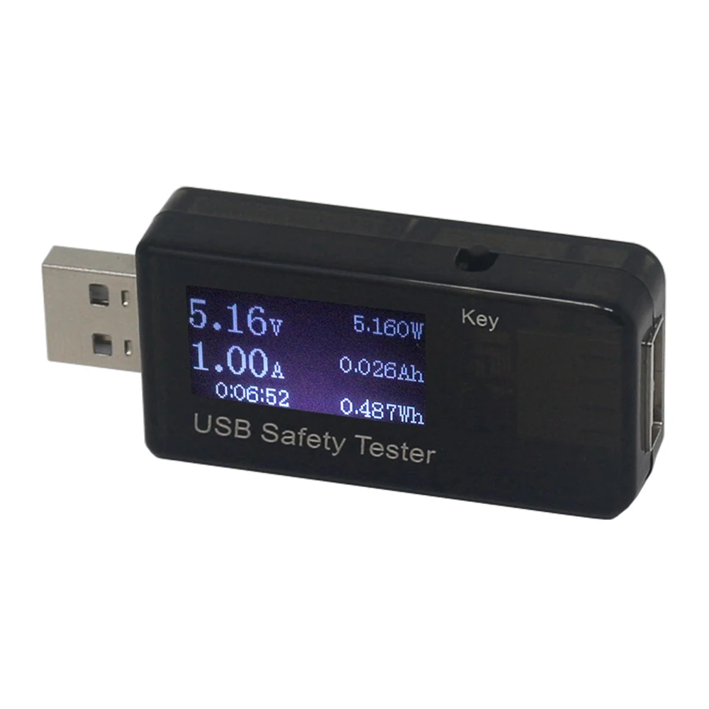 ЖК-дисплей USB детектор Вольтметр Амперметр батарея тестер измеритель тока Напряжение Мощность ёмкость тестер для телефона Ipad