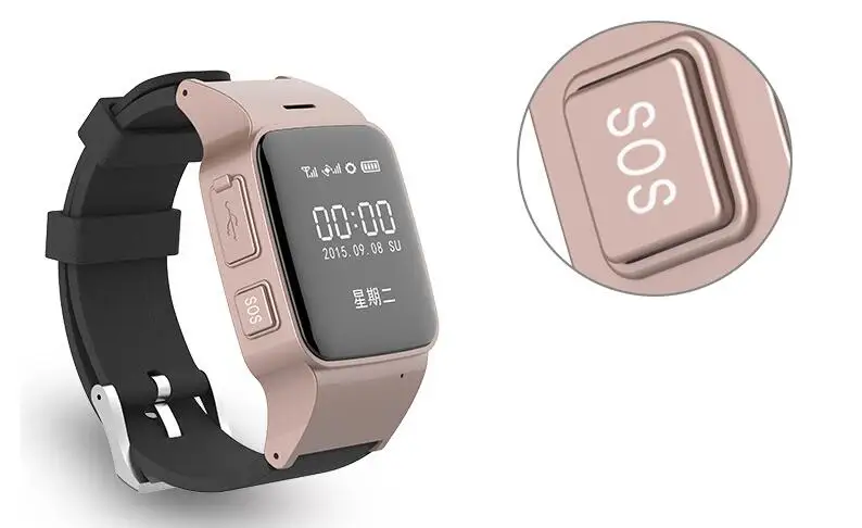 Новые смарт часы D99 телефон для людей преклонного возраста SOS анти потеря Gps + Lbs Wifi