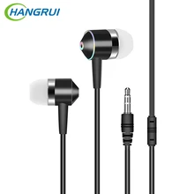 Hangrui SP-2 наушники в ухо провод Hi-Fi стерео кристальная линия гарнитура без микрофона 3,5 мм разъем универсальный для iPhone Android