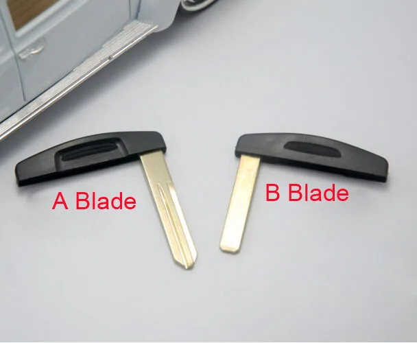 10PCS Smart Key Blade for Renault Koleos  Smart Card Insert Small Emergency Key Blade