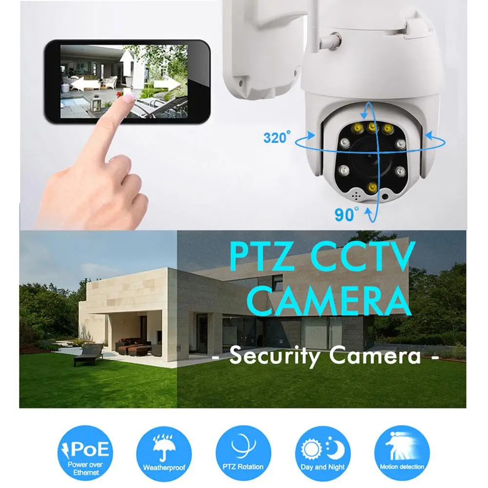 1080P 2MP PTZ IP камера наружная Onvif 30X ZOOM водонепроницаемая Мини скоростная купольная камера 2MP 50 M P2P ночное видение CCTV камера безопасности