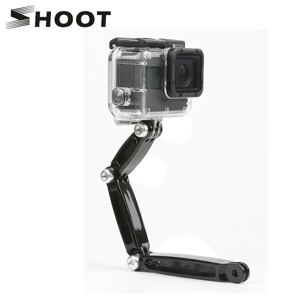 

SHOOT 3 in 1 Tripod Extension Arm for GoPro Hero 8 7 6 5 Session Xiaomi Yi 4K SJCAM SJ4000 SJ 5000 Go Pro Helmet Mount Accessory