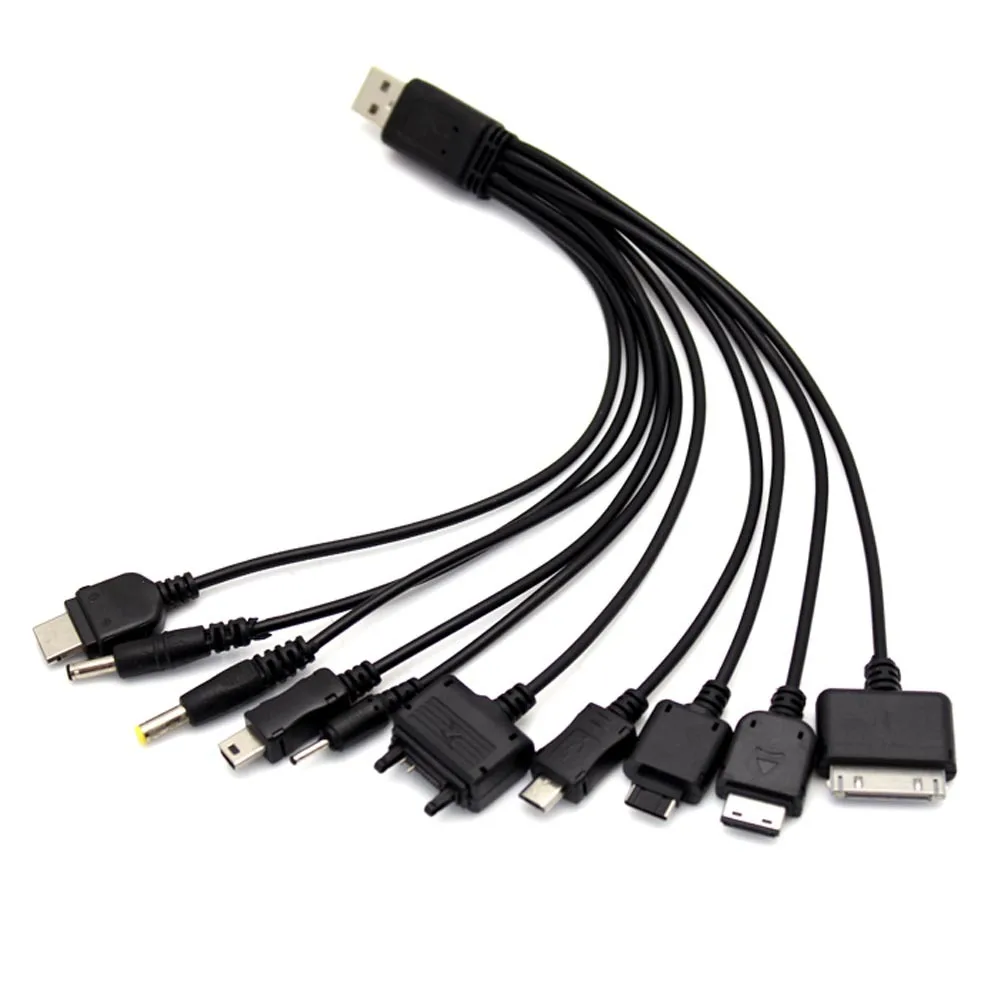 Universal USB 10 In 1 USB To Multi Cell Phone Charger Cable For Samsung 