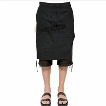 Новинка Мужская одежда GD стилист волос Мода персонализированные двухслойные брюки повседневные Капри большого размера певица костюмы 27-44