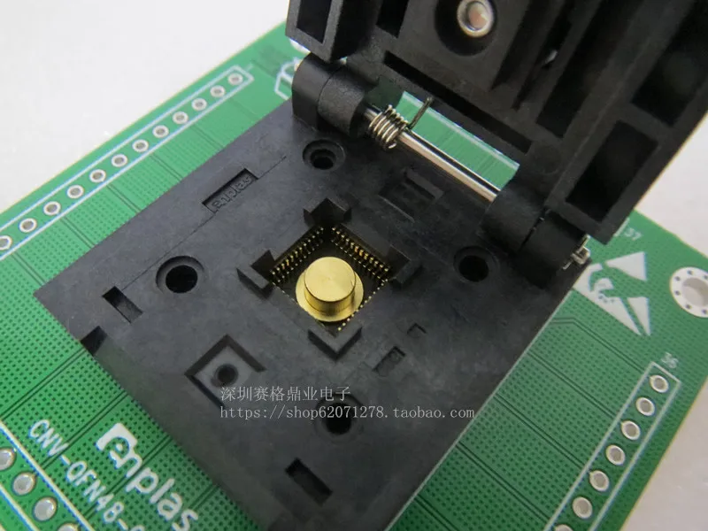 Clamshell QFN-48(56)BT-0.5-01 QFN48/DIP 7*7MM spacing 0.5mm ENPLAS IC Burning seat Adapter testing Test Socket test bench | Компьютеры и