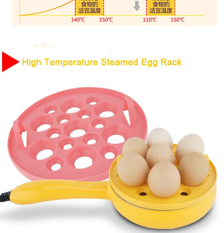 Многофункциональное мини домашнее яйцо омлет, блинчики, электрическая жареная сковорода для стейка, антипригарное вареное яйцо, бойлер, пароварка