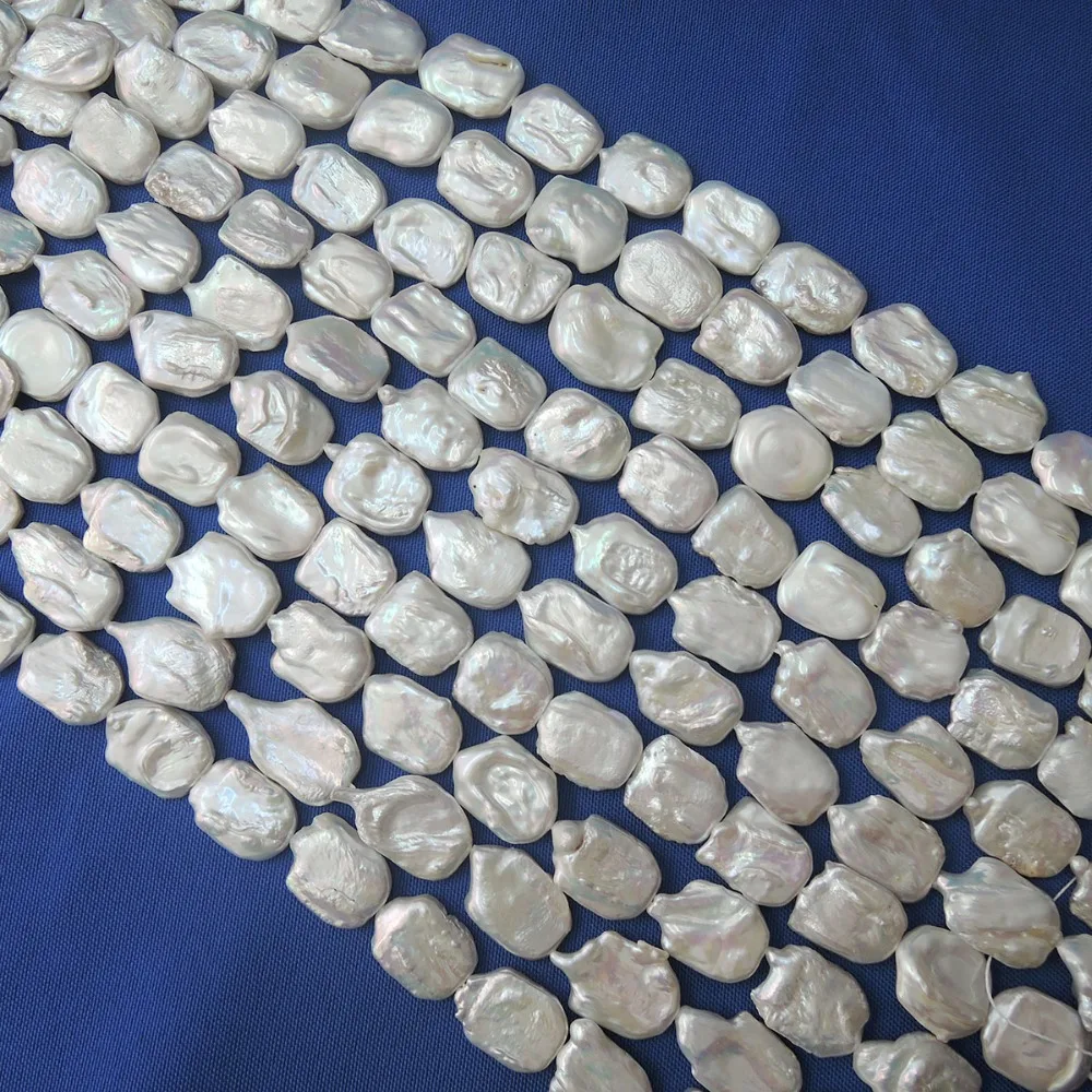 Pearl Beads,100% Nature Freshwater Loose Pearl With Rectangle Baroque ...