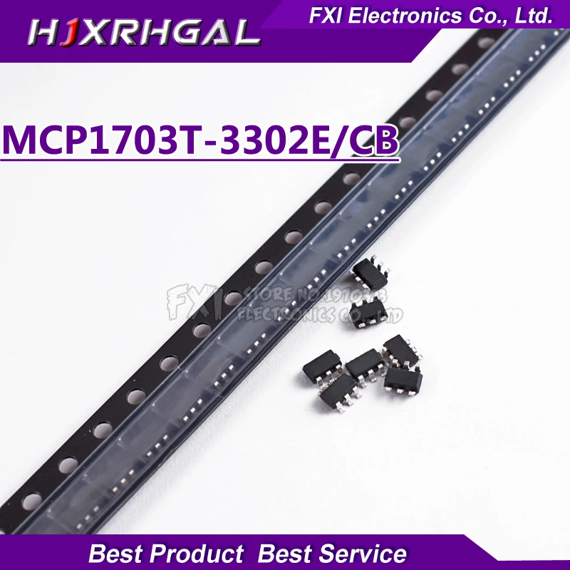 10 шт. MCP1703 3 V СОТ-23 MCP1703T-3302E/сертификатом от сертификационной MCP1703T оригинальный и