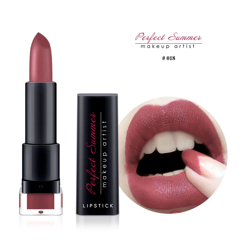 

Fashion Matte Lipstick 18 Colors Red Sexy Lipstick Brand Perfect Summer Long Lasting Lipstick Makeup Lip Set Kit
