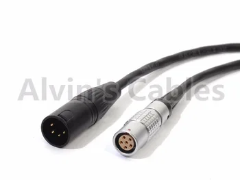 

2B 6 Pin Female to XLR 4 pin Male Extension Power Cable For Red One