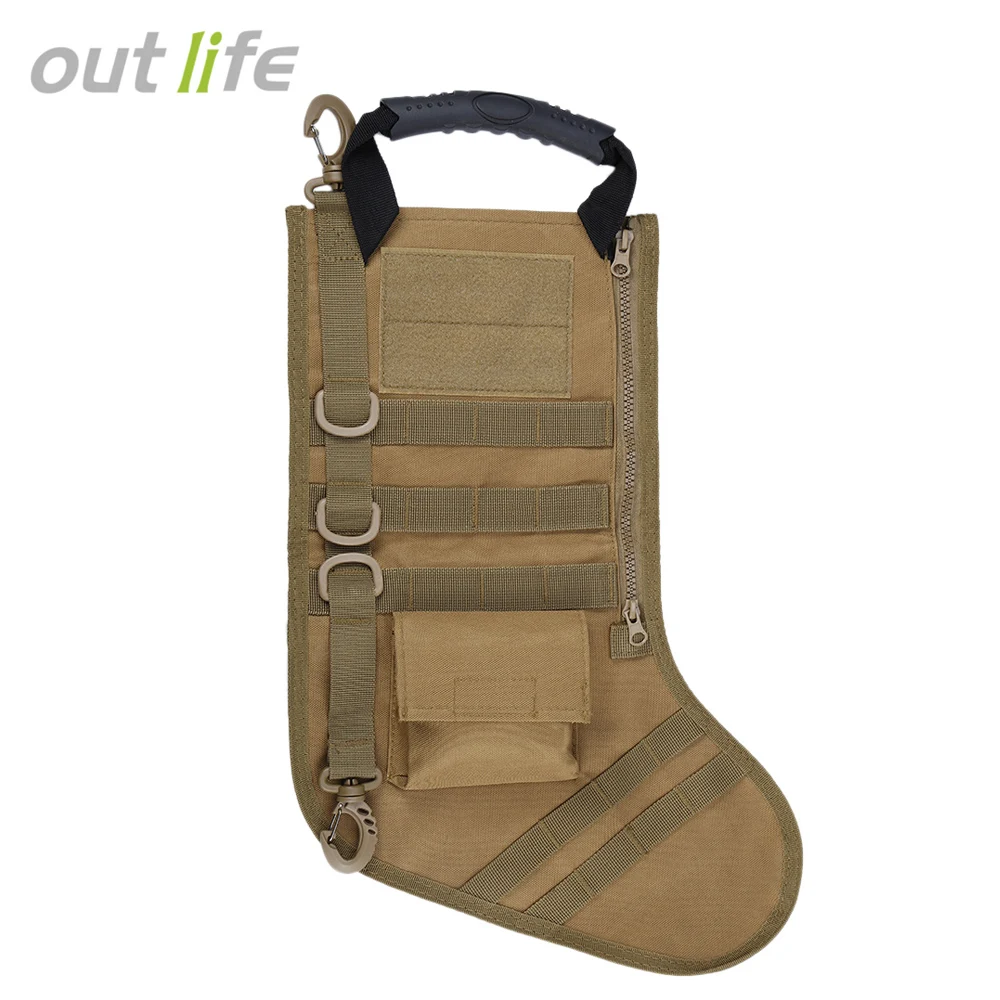 

Outlife MOLLE Straps Tactical Stocking Dump Drop Pouch Military Hunting Magazine Pouches Christmas Storage Bag 2017 New