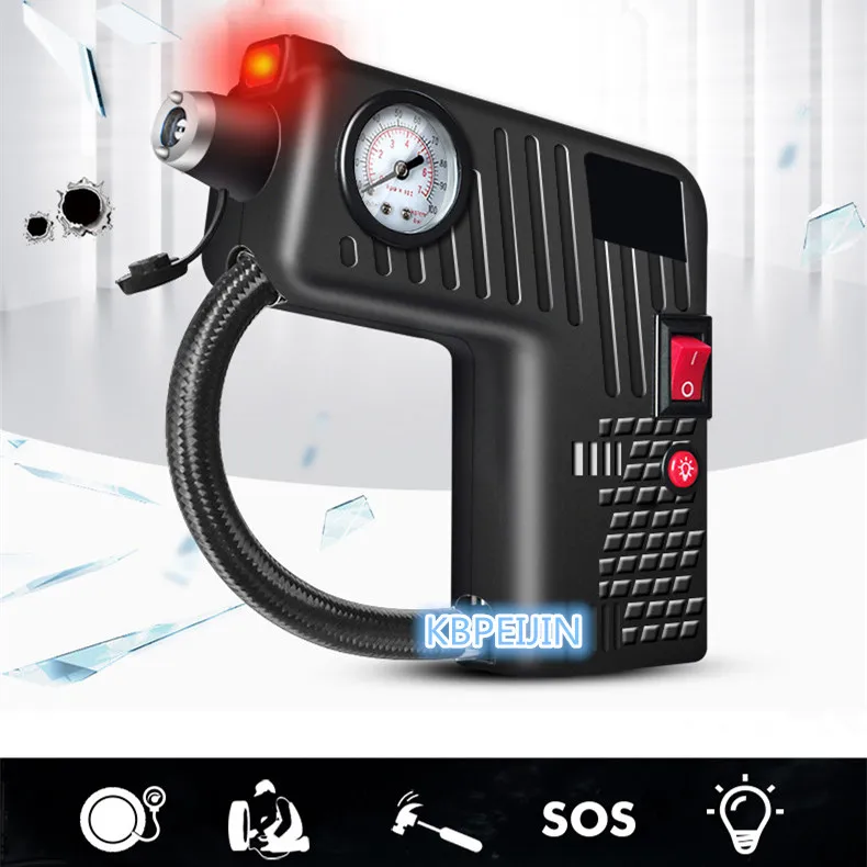 

Portable 12V Car Auto Electric Air Compressor Tire Inflator Pump Rescue lamp for infiniti fx35 q50 g35 g37 qx70 qx50 Accessories
