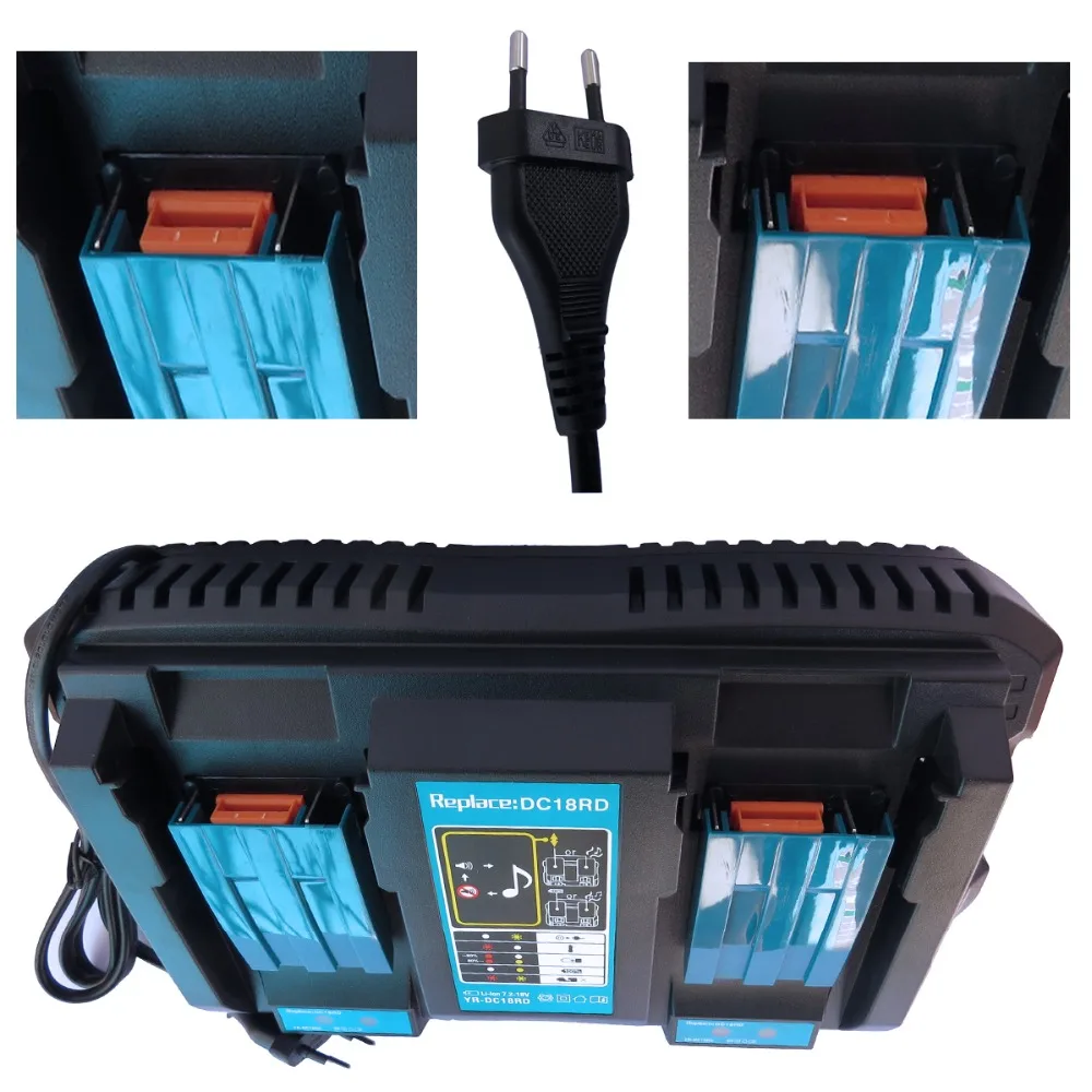 High quality Double Charging charger For Makita Battery 14.4V 18V Li-ion Electric Power Tool Battery with USB Port High quality Double Charging charger For Makita Battery 14.4V 18V Li-ion Electric Power Tool Battery with USB Port