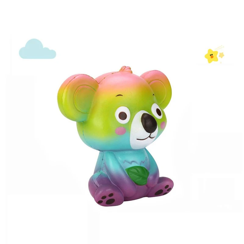 Jumbo красочный коала мягкое моделирование мягкий медленно поднимающийся креативный крем ароматическая сжимающая игрушка для снятия стресса детский подарок на день рождения