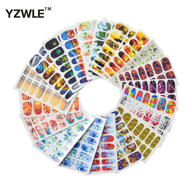 Переводные наклейки для ногтей YZWLE 20 листов 10 5 см x 6 см|stickers for nails|nail art decalsdiy nail |