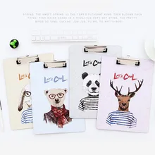 MIRUI A4 МДФ буфер обмена с милые животные блокнот файл/меню буфер обмена с пластиной клипа офис/школьные принадлежности