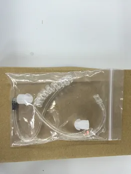 

50PCS/lot Detachable clear acoustic tube with earbuds end tips for two way radio acoustic tube earpiece replacement