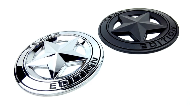 72 мм толстая металлическая цинковая эмблема «Texas Edition», выдалбливающая наклейка со звездой, стильный декор для автомобиля JEEP Wrangler Liberty Grand Cherokee