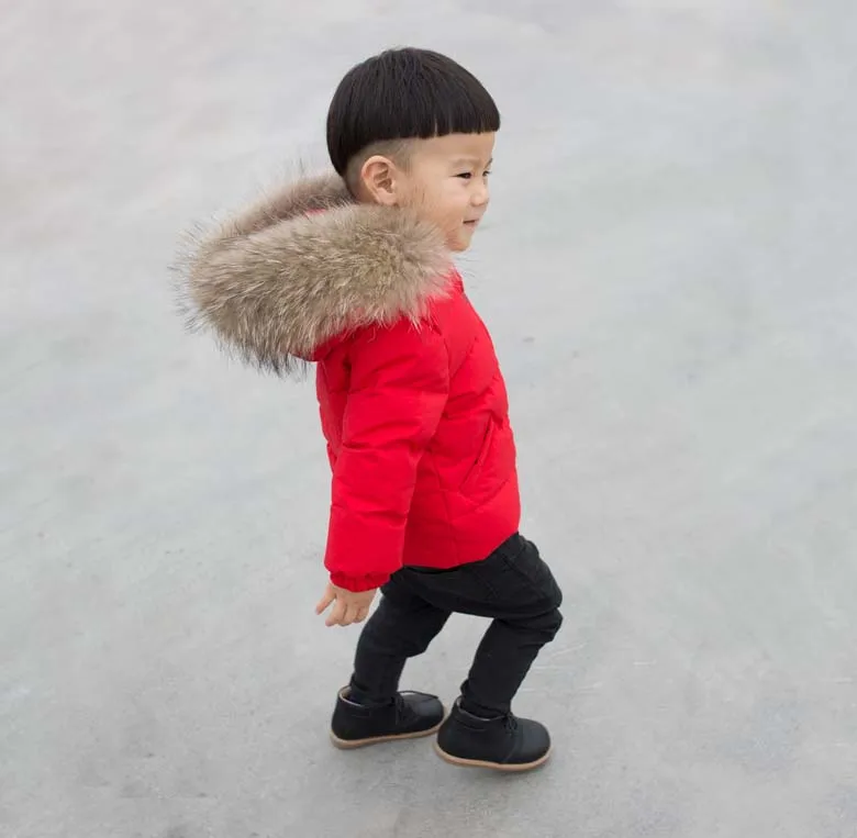 

-30 Degree 2019 Fashion Boys Clothing Winter Duck Down Jackets Girls Coats Warm Thick Clothes Kids Outerwears for Cold Parka