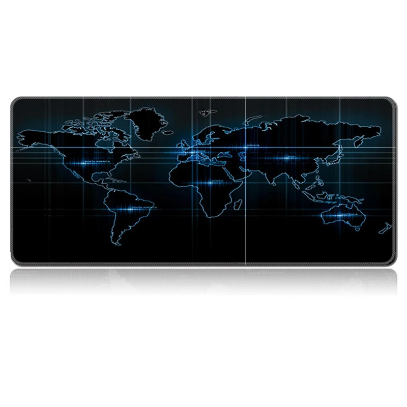 Hot Selling Extra Large Mouse Pad Old World Map Gaming Mousepad Anti-slip Natural Rubber Gaming Mouse Mat with Locking Edge