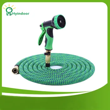 

100 Feet Expand Garden Hoses Striped colors Double Latex core Irrigation Watering Expanding Flexible Garden Water Hoses