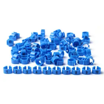 

100 PCs Digital markup bird clip ring Birds identification tools No.1-100 8 mm Pigeon foot rings Pet supplies