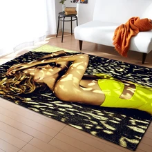 3D Big Rectangle Solid Carpets Modern Fashion Polyester Anti Slip Wrinkle Resistant Decorative Home Hotel Machine Washable
