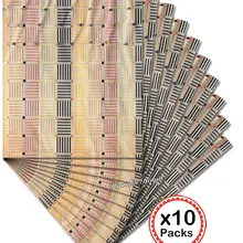 10 упаковок 20 штук разноцветная повязка на голову в африканском стиле Gele Ipele вместе Африканский головной убор обертка