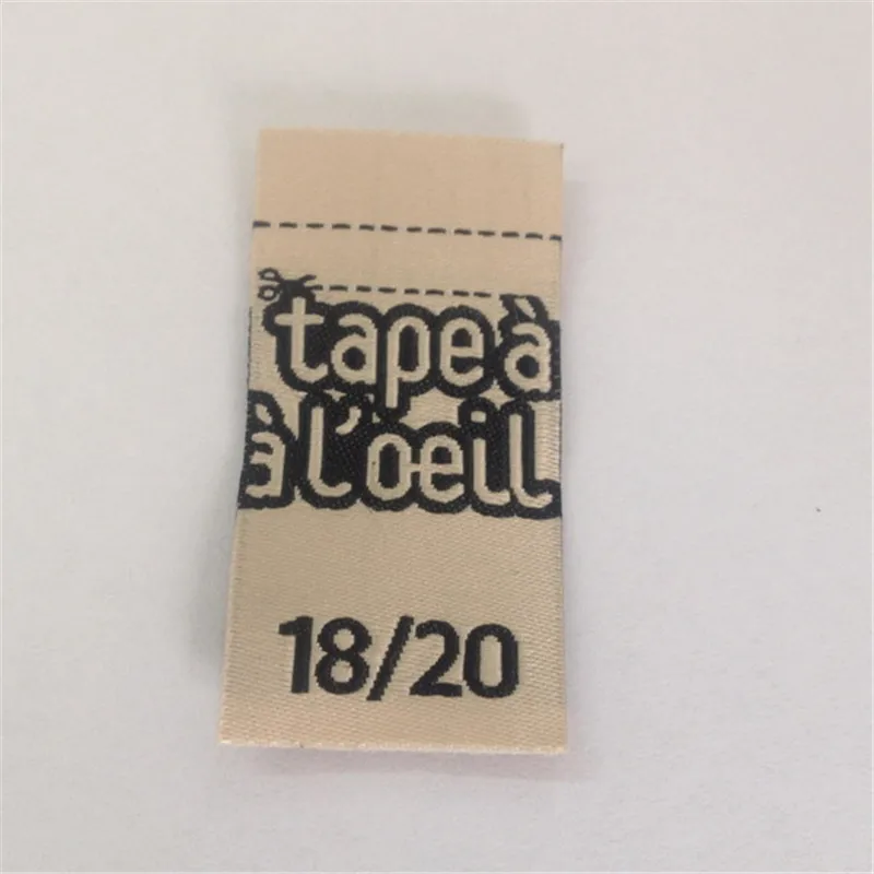 Заказ высокой плотности(50 полиэстер Пряжа) одежды тканые этикетки label